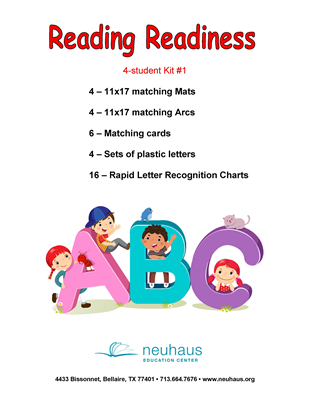 Reading Readiness Kit 1 - 4 Students - Unlaminated